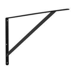 Shelf Bracket, 46 x 30.5 cm 12 Pcs, Heavy Duty Floating Shelf Brackets, Brackets for Shelves, 3mm Thick Matte Black Triangle Shelf Bracket,Steel Shelving Brackets with 72.6 kg Load Capacity