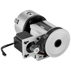 Dividing Head, K11-100mm 3-Jaw Chuck, CNC Router Milling Machine Rotational Axis 4th Axis A Axis Indexing Head, 65 mm Center Height MT2 Tailstock 6:1 Gear Ratio, Universal for Engraving