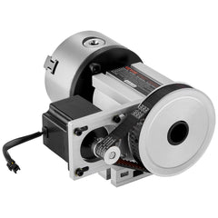 Dividing Head, K11-100mm 3-Jaw Chuck, CNC Router Milling Machine Rotational Axis 4th Axis A Axis Indexing Head, 65 mm Center Height MT2 Tailstock 6:1 Gear Ratio, Universal for Engraving