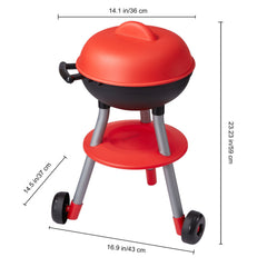 28 PCS BBQ Grill Playset, Kids Toys Kitchen Playset with Sound & Light, Little Chef Play, Interactive Grill Play Food Cooking Playset Barbecue Toy Grill for Toddlers Boys Girls 3-5 Birthday Gift