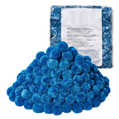 Pool Filter Balls for Sand Filter, 1.42 kg, Filter Balls Replace Pool Filter Sand, Reusable Blue Polyester Fiber Filter Media with Wash Bag, for Swimming Pool Aquarium Tank Above Ground Pool