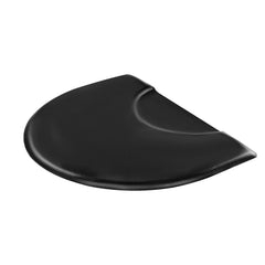 Salon Mat for Hair Stylist, 1220 x 930 mm Semi-circle Salon Chair Mat, 25mm Thickened Anti Fatigue Barber Shop Floor Mat with Round Cut Out, Easy-to-Clean PVC Surface & Anti-Trip Beveled Edges
