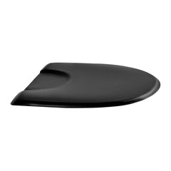 Salon Mat for Hair Stylist, 1220 x 930 mm Semi-circle Salon Chair Mat, 25mm Thickened Anti Fatigue Barber Shop Floor Mat with Round Cut Out, Easy-to-Clean PVC Surface & Anti-Trip Beveled Edges