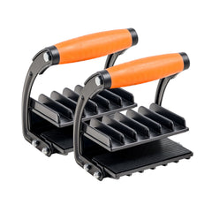 Plywood Carrier, 90.7 kg Single Clamp Capacity, 2 Pack Adjustable Drywall Carrying Tool for 0-25.4 mm Thickness Boards, Plywood Carrier with Non-Slip Grips for Plastic Boards, Plywood, Drywall
