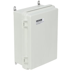 Outdoor Electrical Junction Box, 300 x 200 x 180 mm, ABS Plastic Electrical Enclosure Box with Hinged Cover Stainless Steel Latch, IP67 Dustproof Waterproof for Outdoor Electrical Projects
