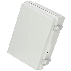 Outdoor Electrical Junction Box, 430 x 330 x 180 mm, ABS Plastic Electrical Enclosure Box with Hinged Cover Stainless Steel Latch, IP67 Dustproof Waterproof for Outdoor Electrical Projects, 17 x 13 x 7 inch
