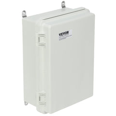 Outdoor Electrical Junction Box, 430 x 330 x 180 mm, ABS Plastic Electrical Enclosure Box with Hinged Cover Stainless Steel Latch, IP67 Dustproof Waterproof for Outdoor Electrical Projects, 17 x 13 x 7 inch