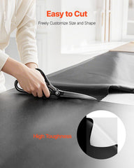 14 Mil Plastic Sheeting Heavy Duty 10' x 100', Thick Plastic Sheeting Roll, Plastic Drop Cloth Painters Tarp Covering for Crawl Space Vapor Barrier, Black and White Double-Sided, Multi-Purpose