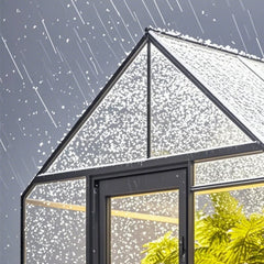 15 Pack Polycarbonate Greenhouse Panels, 2' X 4' X 0.24'' Roof Panels Sheets, Waterproof UV Protected Corrugated Plastic Roofing, Impact Resistance Clear Roofing Sheets for Greenhouse/Garden