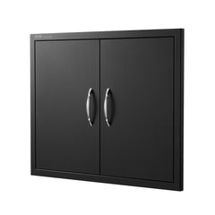 BBQ Access Door, 788x610 mm Double Outdoor Kitchen Door, Cold Plate Flush Mount Door, Wall Vertical Door with Handles, for BBQ Island, Grilling Station, Outside Cabinet
