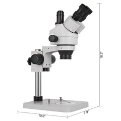 Vevor 3.5X-90X Trinocular Stereo Microscope w/Pillar Stand Biological Reliable Lab