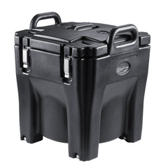 Insulated Food Carrier, 30L Capacity, Stackable Catering Hot Box with Stainless Steel Barrel, Top Load LLDPE Food Warmer with Integral Handles Buckles Stationary Base, for Restaurant Canteen, B