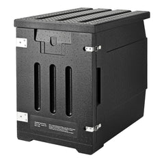 Insulated Food Pan Carrier, 90L Hot Box for Catering, LLDPE Food Box Carrier with Double Buckles, Front Loading Food Warmer for Restaurant, Canteen, etc.