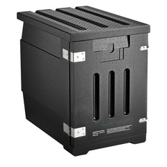 Insulated Food Pan Carrier, 90L Hot Box for Catering, LLDPE Food Box Carrier with Double Buckles, Front Loading Food Warmer for Restaurant, Canteen, etc.