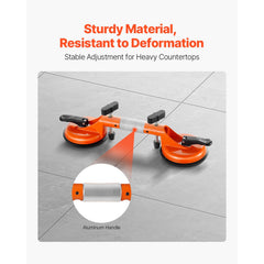 Seamless Seam Setter 5" Suction Cup for Countertop Seam Joining & Leveling
