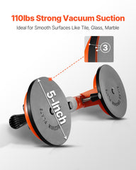 Seamless Seam Setter 5" Suction Cup for Countertop Seam Joining & Leveling