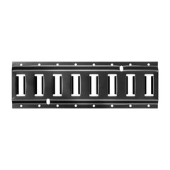 E-Track Tie-Down Rail Kit, 4 Pack 0.4 m E Tracks Set, 21 Pcs Includes 2 Ratchet Straps & 4 O-Rings & 4 Tie-Offs with D-Ring & 2 Single Slots & 8 End Caps & 1 Bag, Fit for Garages Vans Trailers