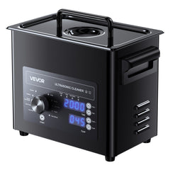 3L Ultrasonic Cleaner, Professional Ultrasonic Cleaner Machine with Knob Control, Stainless Steel Cleaning Machine with Basket and Cleaning Ball, for Watches, Razors, Jewelry, Coins and More