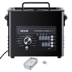 3L Ultrasonic Cleaner, Professional Ultrasonic Cleaner Machine with Knob Control, Stainless Steel Cleaning Machine with Basket and Cleaning Ball, for Watches, Razors, Jewelry, Coins and More
