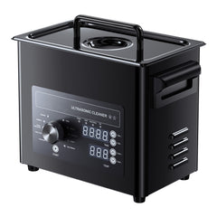 3L Ultrasonic Cleaner, Professional Ultrasonic Cleaner Machine with Knob Control, Stainless Steel Cleaning Machine with Basket and Cleaning Ball, for Watches, Razors, Jewelry, Coins and More