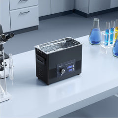 6L Ultrasonic Cleaner, Professional Ultrasonic Cleaner Machine with Knob Control, Stainless Steel Cleaning Machine with Basket and Cleaning Ball, for Watches, Razors, Jewelry, Coins and More