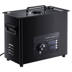 6L Ultrasonic Cleaner, Professional Ultrasonic Cleaner Machine with Knob Control, Stainless Steel Cleaning Machine with Basket and Cleaning Ball, for Watches, Razors, Jewelry, Coins and More