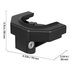 Trailer Hitch Lock Kit, Compatible with 58.7 mm Couplers, Heavy-Duty Anti-Theft Trailer Ball Lock with 3 Keys & Padlock, Prying-Resistant & Impact-Resistant, Fits for RVs, Boats, Trailers