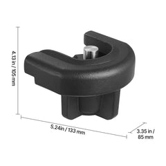 Trailer Hitch Lock, Compatible with 50.8 mm Couplers, Heavy-Duty Anti-Theft Trailer Ball Lock with 3 Keys, Prying-Resistant & Impact-Resistant, Fits for RVs, Boats, Off-Road Vehicles, Trailers