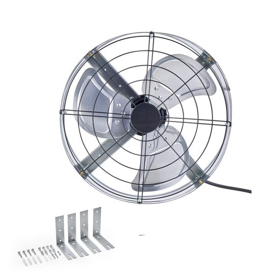 380 mm Gable Mount Fan 1300 CFM Attic Vent Fan with Adjustable Thermostat