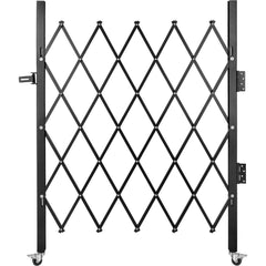 Single Folding Security Gate Folding Door Gate 37"W x 48"H Scissor Gate
