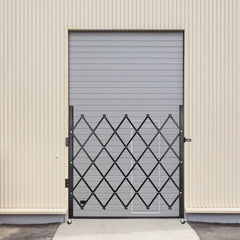 Single Folding Security Gate Folding Door Gate 37"W x 48"H Scissor Gate