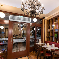 1.2m Commercial Indoor Air Curtain Super Power 2 Speeds 2802m_/h, UL Certified Wall Mounted Air Curtains for Doors, Indoor Over Door Fan with Heavy Duty Limit Switch, Easy-Install Unheated