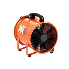 Portable Ventilator, 254mm/10inch Heavy Duty Cylinder Fan with 10m Duct Hose, 300W Strong Shop Exhaust Blower 1720CFM, Industrial Utility Blower for Sucking Dust, Smoke, Smoke Home/Workplace