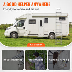 Telescoping Ladder Aluminum Extension Step 3.2 m Multi-purpose Portable