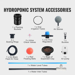 DWC Hydroponics Grow System Deep Water Culture with Top Drip 1 Bucket 20L