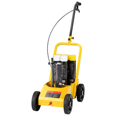 Striping Line Marking Machine, 610 x 330 x 900 mm, 4-Wheel, Heavy Duty Striping Line Machine with 56-102 mm Adjustable Width, Make Clear Edge Line for Roads, Parking Lots, Sports Field, Yellow