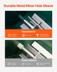 Dry Line Marker 4-Wheel 50 or 100 mm Lines Heavy Duty Steel Chalker 22.7kg