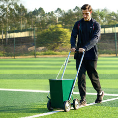 Dry Line Marker 4-Wheel 50 or 100 mm Lines Heavy Duty Steel Chalker 22.7kg