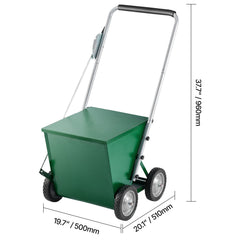 Dry Line Marker 4-Wheel 50 or 100 mm Lines Heavy Duty Steel Chalker 29.5kg