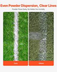 Dry Line Marker 4-Wheel 50 or 100 mm Lines Heavy Duty Steel Chalker 29.5kg