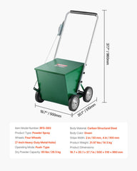 Dry Line Marker 4-Wheel 50 or 100 mm Lines Heavy Duty Steel Chalker 29.5kg