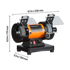 Bench Buffer Polisher, 8300-10600 RPM Adjustable Speed, Polishing & Buffing Machine with Grinding, Fiber, and Wool Wheels, 100-Piece Accessory Kit, for Jewelry, Wood, Metal, Raw Stone, Jade DIY