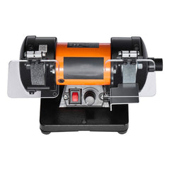 Bench Buffer Polisher, 8300-10600 RPM Adjustable Speed, Polishing & Buffing Machine with Grinding, Fiber, and Wool Wheels, 100-Piece Accessory Kit, for Jewelry, Wood, Metal, Raw Stone, Jade DIY