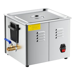 15L Ultrasonic Cleaner, Professional Ultrasonic Cleaner Machine with Cleaning Basket & Digital Display, 240W Stainless Steel 40kHz Industrial Cleaning Machine for Parts, Carburetors, Instruments