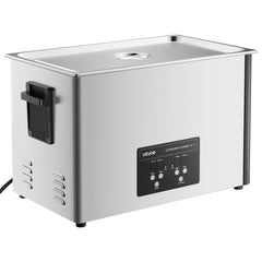 30L Ultrasonic Cleaner, Professional Ultrasonic Cleaner Machine with Cleaning Basket & Digital Display, 480W Stainless Steel 40kHz Industrial Cleaning Machine for Parts, Carburetors, Instruments