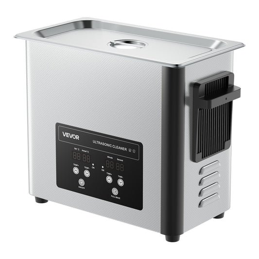 6L Ultrasonic Cleaner, Professional Ultrasonic Cleaner Machine with Cleaning Basket & Digital Display, 120W Stainless Steel 40kHz Cleaning Machine for Watches, Razors, Jewelry, Coins and More