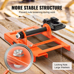 Chainsaw Mill, Vertical Lumber Cutting Guide with 5.1-15.2cm Cutting Width, Cast Iron Portable Timber Chainsaw Attachment, Lightweight Wood Timber Milling Attachment for Builders and Woodworkers