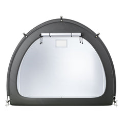 Bike Storage Tent, 4 to 5 Bikes, Outdoor Spacious Bike Storage Tent with Ventilated Window, Waterproof Fan-Shaped Bike Tent with High Strength Fiberglass & Double Door, Fit for Bicycle