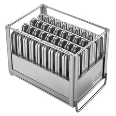 Commercial Popsicle Moulds, 40PCS Round-Head Ice Pop Moulds with Double Slot, Stainless Steel Ice Lolly Popsicle Moulds, Ice Cream Maker Mould Holder with 50PCS Popsicle Sticks & Bags