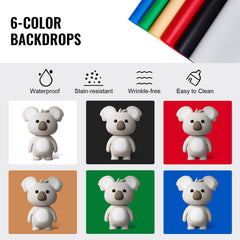 Photo Studio Light Box 3000-5600K Adjustable 3 Color Temperatures,41 x 30 x 30.5cm